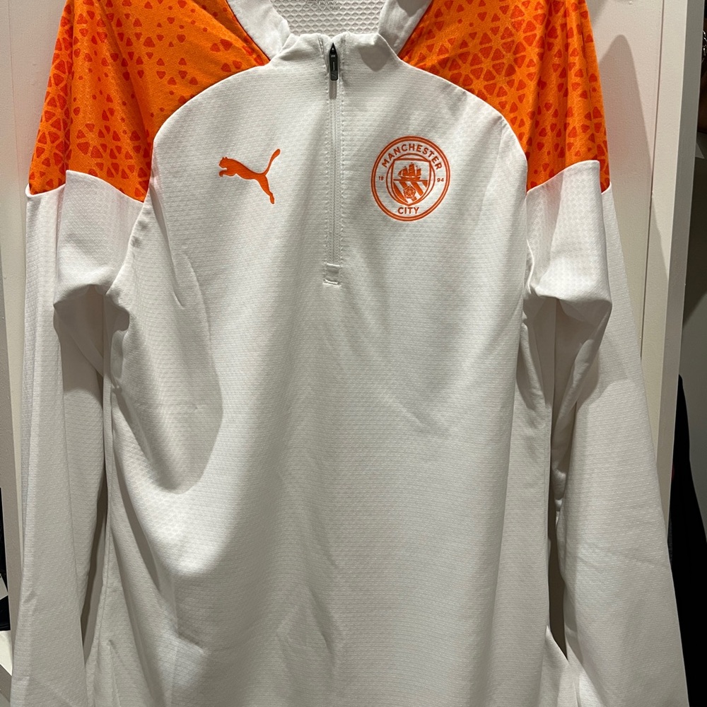 2023-2024 Man City Training Half Zip Top (Marble) PUMA